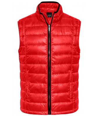 Herren Men's Quilted Down Vest Red/black 8214