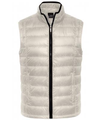 Men Men's Quilted Down Vest Off-white/black 8214