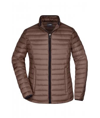 Ladies Ladies' Quilted Down Jacket Coffee/black 8215