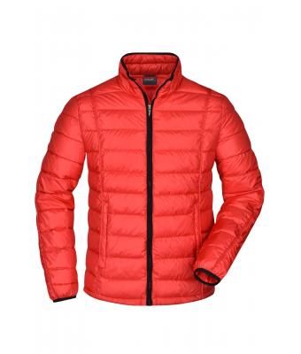 Men Men's Quilted Down Jacket Red/black 8216