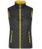 Femme Gilet femme Noir/jaune 8269