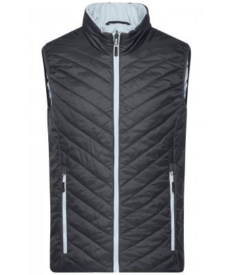 Homme Gilet homme Noir/argent 8270