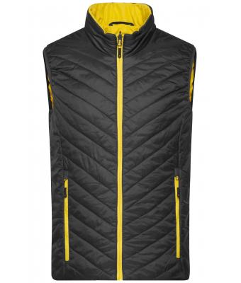 Herren Men's Lightweight Vest Black/yellow 8270