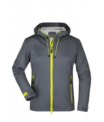 Damen Ladies' Outdoor Jacket Iron-grey/yellow 8280