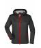 Dames Ladies' Outdoor Jacket Zwart/rood 8280
