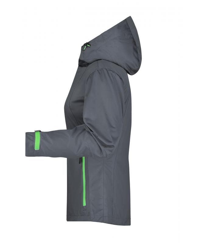 Damen Ladies' Outdoor Jacket Iron-grey/green 8280
