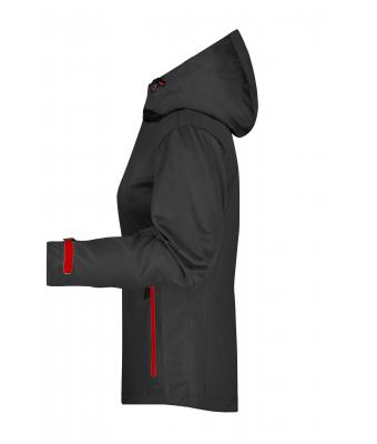 Dames Ladies' Outdoor Jacket Zwart/rood 8280