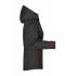 Dames Ladies' Outdoor Jacket Zwart/rood 8280