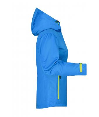 Femme Veste trekking femme Aqua/jaune-acide 8280