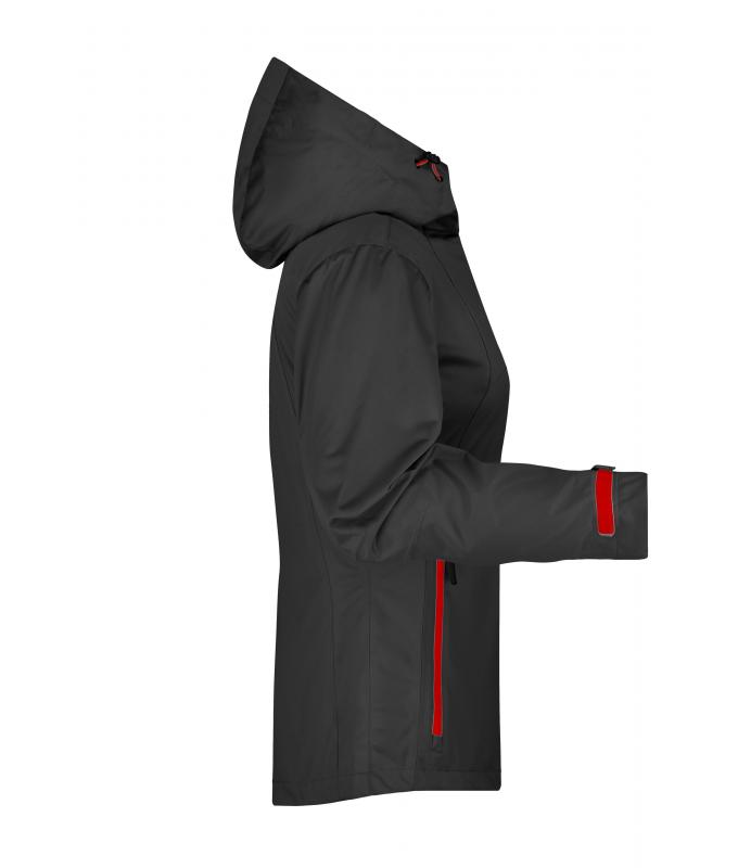 Femme Veste trekking femme Noir/rouge 8280