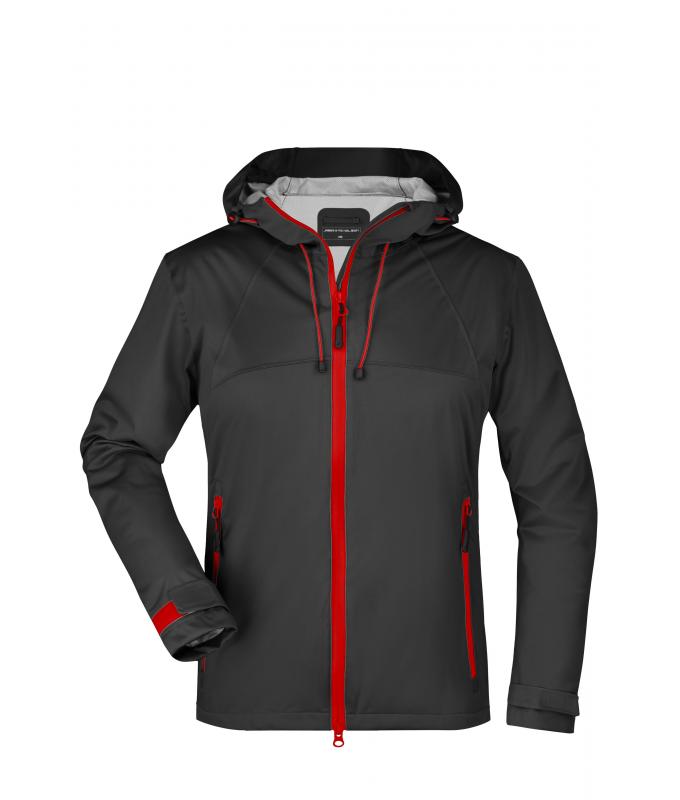 Femme Veste trekking femme Noir/rouge 8280