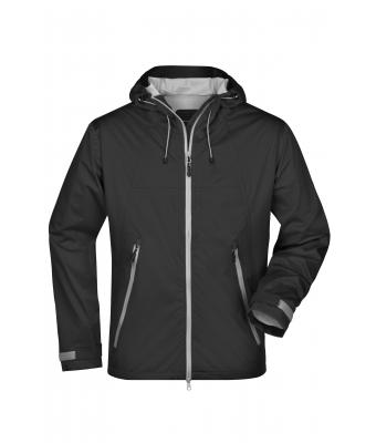 Men Men's Outdoor Jacket Black/silver 8281