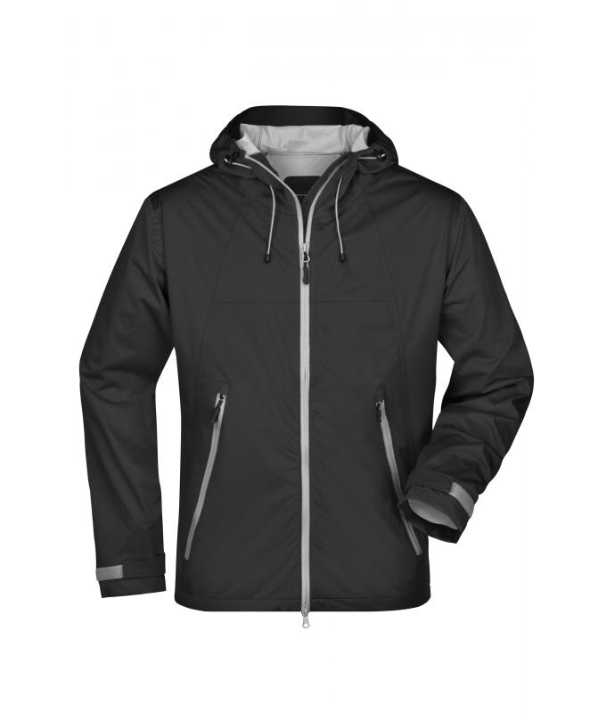 Men Men's Outdoor Jacket Black/silver 8281