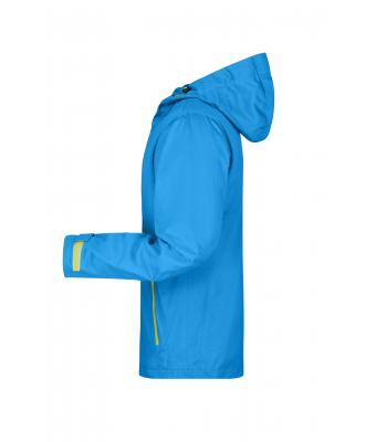 Men Men's Outdoor Jacket Aqua/acid-yellow 8281