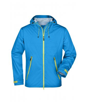 Men Men's Outdoor Jacket Aqua/acid-yellow 8281