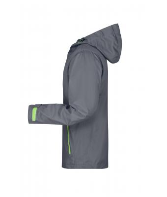 Men Men's Outdoor Jacket Iron-grey/green 8281