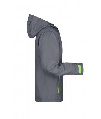 Men Men's Outdoor Jacket Iron-grey/green 8281