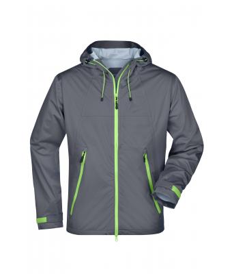 Men Men's Outdoor Jacket Iron-grey/green 8281