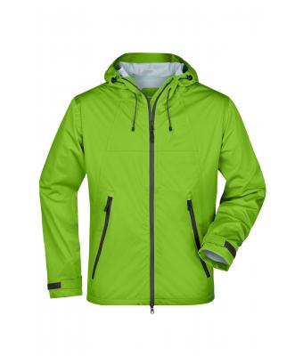 Men Men's Outdoor Jacket Spring-green/iron-grey 8281