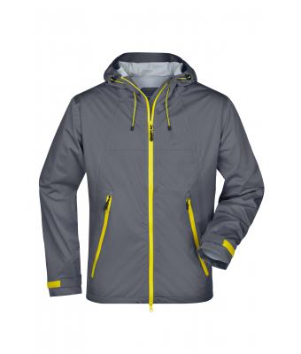Men Men's Outdoor Jacket Iron-grey/yellow 8281