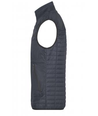Homme Gilet léger homme Noir/argent 8335