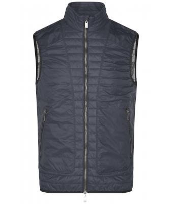 Homme Gilet léger homme Noir/argent 8335