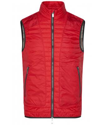 Herren Men's Lightweight Vest Indian-red/silver 8335