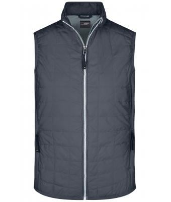 Men Men's Hybrid Vest Black/silver 8344