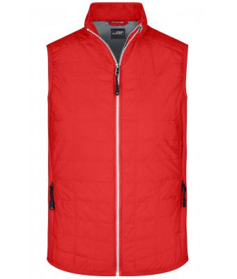 Herren Men's Hybrid Vest Light-red/silver 8344