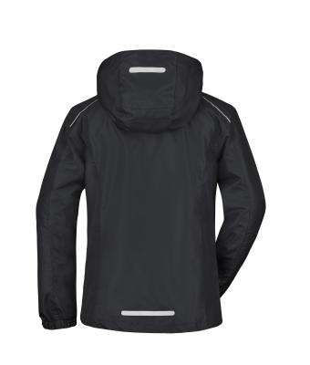 Ladies Ladies' Rain Jacket Black/silver 8371