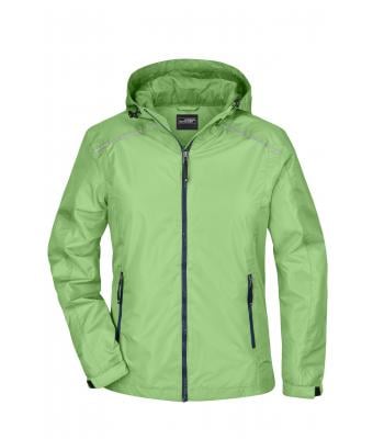 Ladies Ladies' Rain Jacket Spring-green/navy 8371