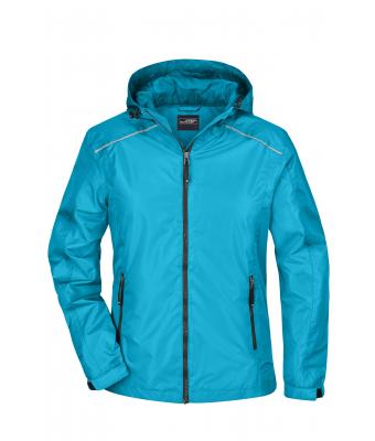 Ladies Ladies Rain Jacket Turquoise iron grey Daiber