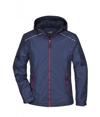 Ladies Ladies' Rain Jacket Navy/red 8371