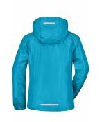 Ladies Ladies' Rainjacket Turquoise/iron-grey 8371