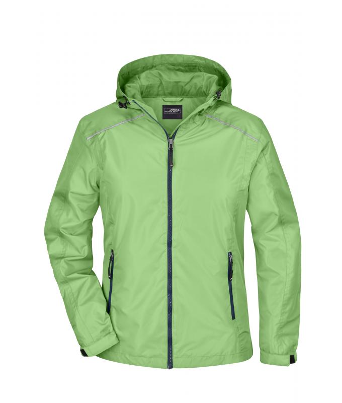 Damen Ladies' Rainjacket Spring-green/navy 8371