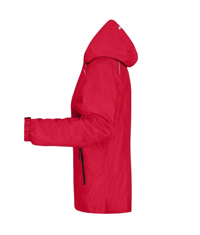 Damen Ladies' Rainjacket Red/black 8371