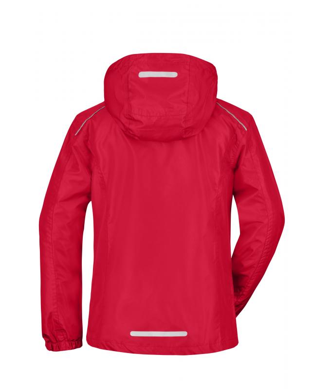 Damen Ladies' Rainjacket Red/black 8371