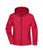 Damen Ladies' Rainjacket Red/black 8371