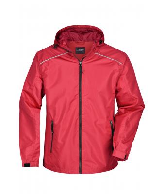 Men Men's Rain Jacket Red/black 8372