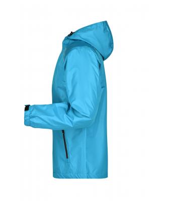 Men Men's Rain Jacket Turquoise/iron-grey 8372