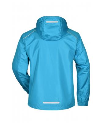 Men Men's Rain Jacket Turquoise/iron-grey 8372