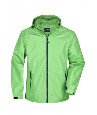 Herren Men's Rain Jacket Spring-green/navy 8372