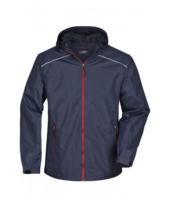 Men Men's Rain Jacket Navy/red 8372