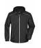 Men Men's Rainjacket Black/silver 8372