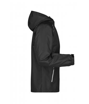 Herren Men's Rainjacket Black/silver 8372