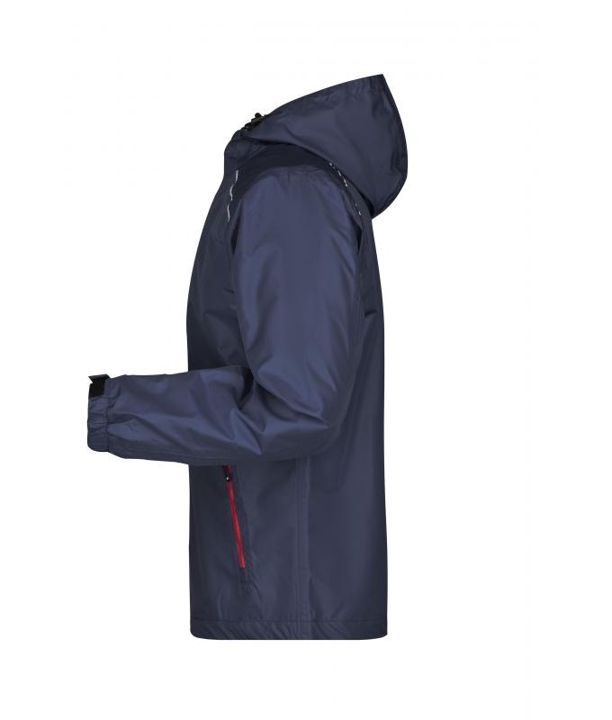 Homme Veste coupe-vent homme Marine/rouge 8372