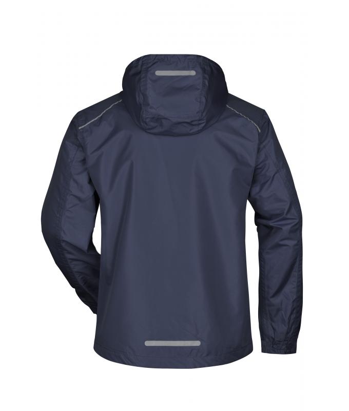 Homme Veste coupe-vent homme Marine/rouge 8372