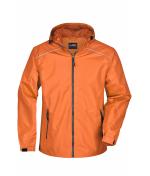 Homme Veste coupe-vent homme Orange/carbone 8372