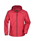 Homme Veste coupe-vent homme Rouge/noir 8372