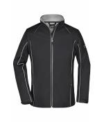 Damen Ladies' Zip-Off Softshell Jacket Black/silver 8405